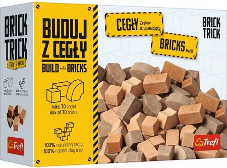 Trefl Brick Trick buduj z cegły  Refil Cegły Zamkowe Mozaika 70 Sztuk 61158