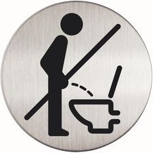 Zdjęcie Durable Tabliczka Ø83 Symbol Wc: Proszę Usiąść - Zaklików