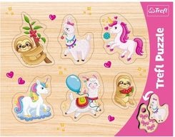 Zdjęcie Trefl Puzzle ramkowe Jednorożce Lamy I Leniwce 31311 - Myślibórz