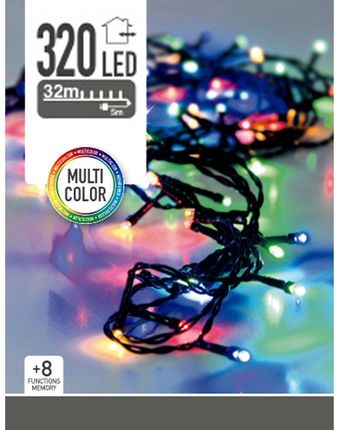Home Styling Collection Lampki choinkowe 320 LED zewnętrzne 32 m multicolor (8406050)