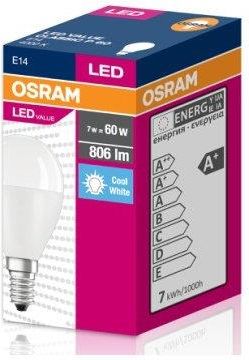 Osram LED Value CL P FR60 7W/840/E14