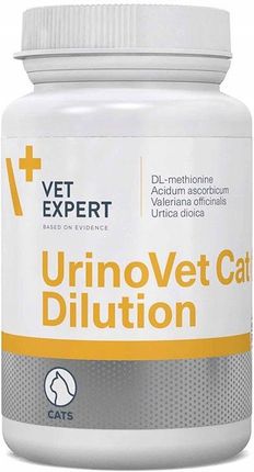Vet Expert Urinovet Dilution Cat preparat na układ moczowy dla kotów 45kaps.