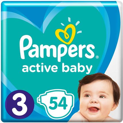 Pampers Active Baby Rozmiar 3, 54Szt.