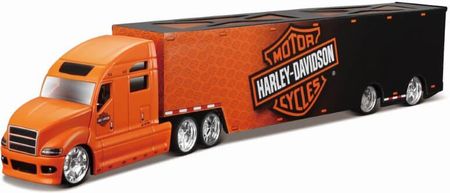 Maisto Harley Davidson Ciężarówka Czarno-Pomarańczowa 1:64