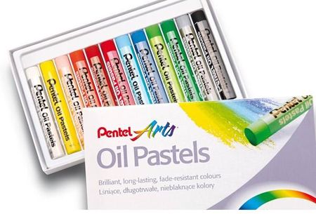 pentel oil pastels 12 colors