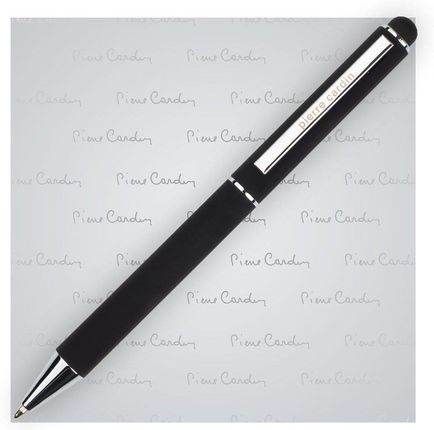 Pierre Cardin Długopis Metalowy Pen Soft Touch Claudie Czarny Pomarańczowy Grafitowy