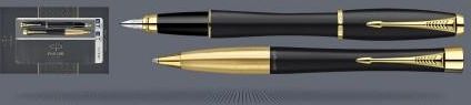 Pen Company Duo Parker Pióro Wieczne + Długopis Urban Classic Czarny Mat Gt Stalówka M 2093381