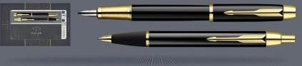 Pen Company Duo Pióro Wieczne + Długopis Parker Im Czarny Gt Stalówka M 2093216
