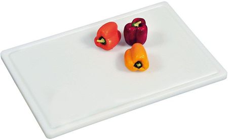 Kesper Deska do krojenia w kolorze białym, plastikowa deska do krojenia, deska kuchenna, deska do serwowania, akcesoria kuchenne,