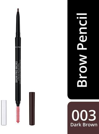 RIMMEL Brow Pro Micro 03 Dark Brown kredka do brwi 0,09g - zdjęcie 3