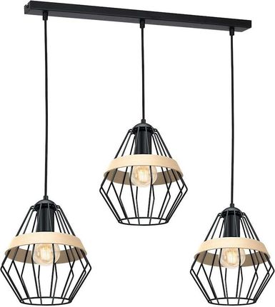 Lampa wisząca Cliff 3 Czarny MLP5525 - Milagro