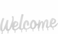 Zdjęcie Wieszak ścienny Welcome biały - biały - Piastów