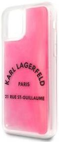 Obudowa dla telefonów komórkowych Karl Lagerfeld Glow in The Dark pro Apple iPhone 11 Pro (KLHCN58GLTRSL) Różowy