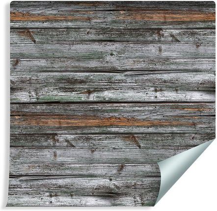 Muralo Tapeta Deski Drewniane Odcienie Szarości (52943251)