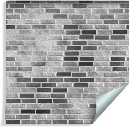 Muralo Tapeta Modernistyczna Cegła W Odcieniach Szarości (444910738)