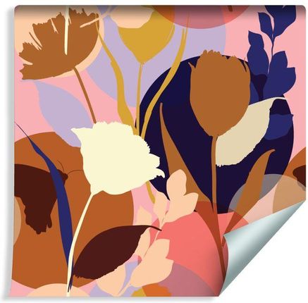 Muralo Tapeta Modne Kolorowe Kwiaty (1042724398)