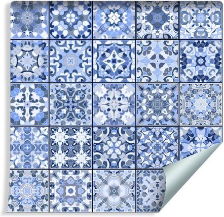 Muralo Tapeta Piękna Niebieska Orientalna Mozaika (197167190)