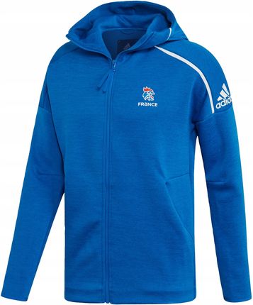 Adidas bluza sportowa niebieska Odzież Damska MJ niebieski