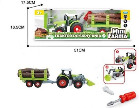 Artyk Mini Farma Traktor Z Przyczepą Do Skręcania