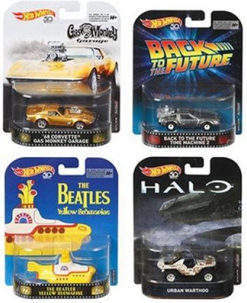 Hot Wheels Retro Entertainment Zestaw 4Szt. DMC55 - Ceny i opinie