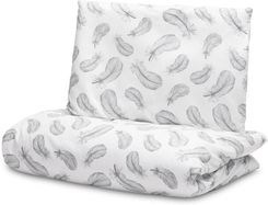 Zdjęcie Sensillo 2-Częściowy Komplet Pościeli Piórka Szary 100X135Cm - Barczewo