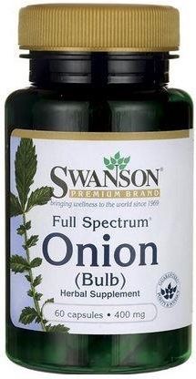 Swanson Full Spectrum Onion Bulb (Cebula Bulwa) 400Mg 60Kaps