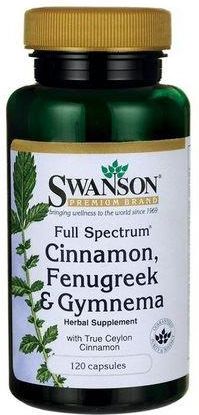 Swanson Full Spectrum Cinnamon, Fenugreek & Gymnema 120 Kaps