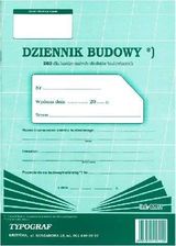 Zdjęcie Typograf Dziennik budowy A4 8k. 02011 (DB3 dla bardzo małych obiektów bud) - Pyskowice