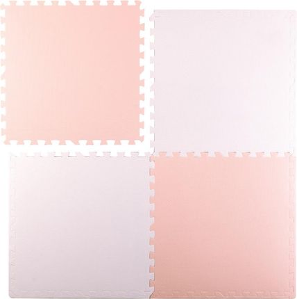 Ricokids Mata Piankowa Puzzle Różowa 60X60Cm