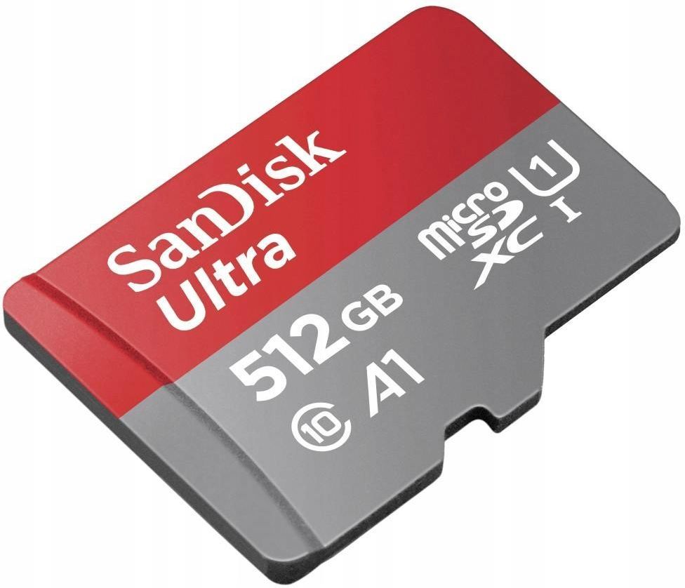 SanDisk 512 GB microSDHC UHS-I A1 Class 10 (SDSQUAR512GGN6MA)