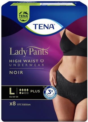 TENA Lady Pants Plus Noir L OTC Edition Bielizna Chłonna Dla Kobiet 4x8szt
