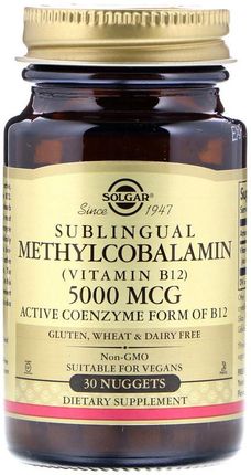 SOLGAR Sublingual Methylcobalamin 1000mcg 30tabs