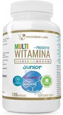 Progress Labs Multiwitamina Junior + Prebiotyk 120 kaps