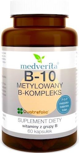 Medverita B-10 Metylowany B-Kompleks Witaminy Z Grupy B 60kaps - Opinie ...