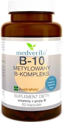 Medverita B-10 Metylowany B-Kompleks witaminy z grupy B 60kaps