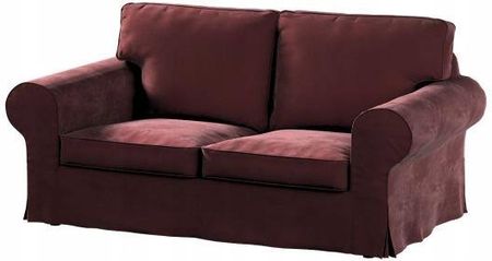 Pokrowiec na sofę Ektorp 2os Ikea bordowy velvet