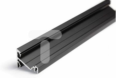 Profil aluminiowy led Corner14 kąt 30/60 stopni anodowany czarny kątowy narożny do taśmy led 12mm rgbw TOPMET LUX06241 /2m/