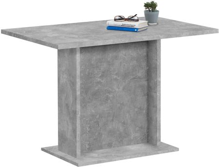 FMD Stół jadalniany, 110 cm, betonowy szary