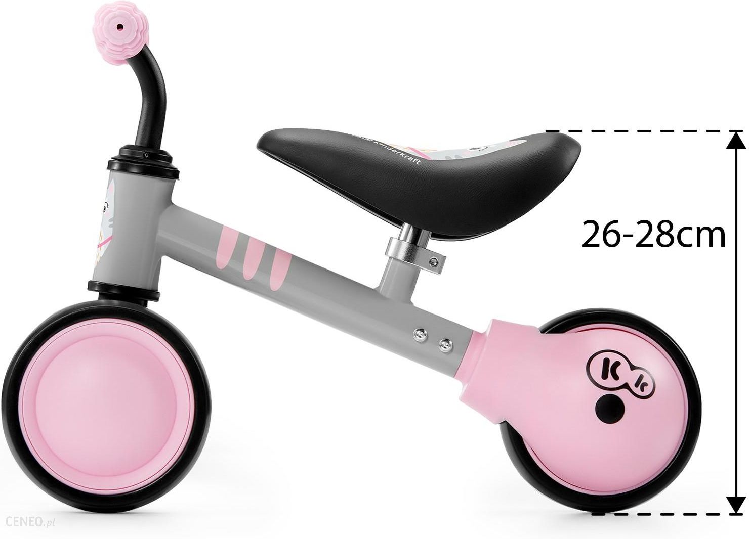 Kinderkraft Rowerek biegowy CUTIE różowy