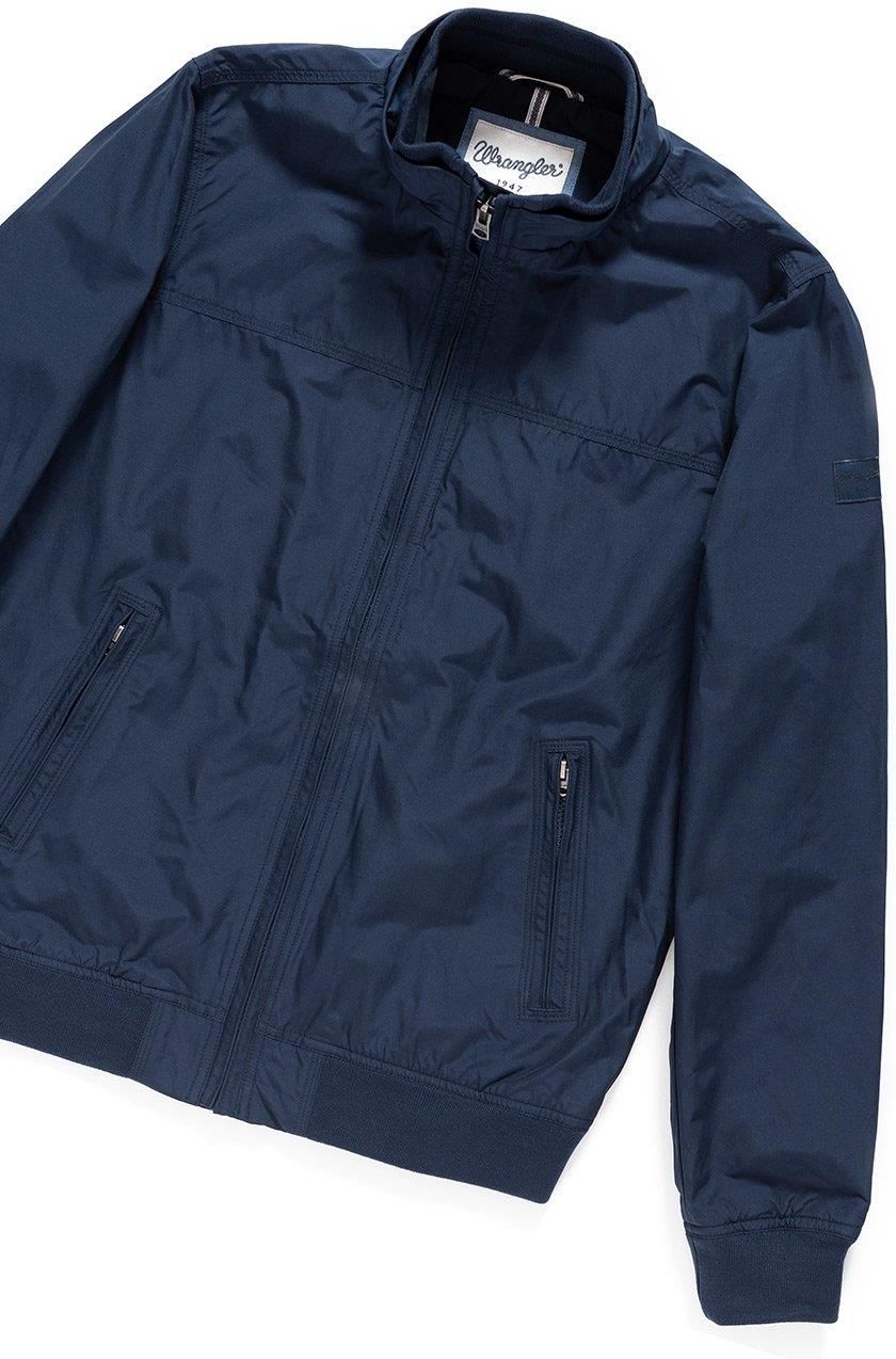 wrangler bomber jacket navy