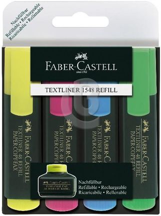Faber-Castel zakreślacz Textliner 48 4 Kolory W Etui Plastikowym