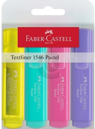 Faber-Castel zakreślacze Pastelowe 1546 4 Kolory
