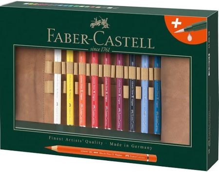 Kredki Akwarelowe Albrecht Durer Magnus Faber-Castell W Piórniku Rolowanym - 18 Kolorów + Pędzelek Akwarelowy