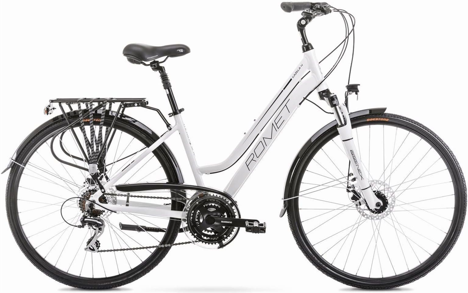 Romet Gazela 4 Biało Czarny 28 2020 Rowery Miejskie Damskie Ceny i