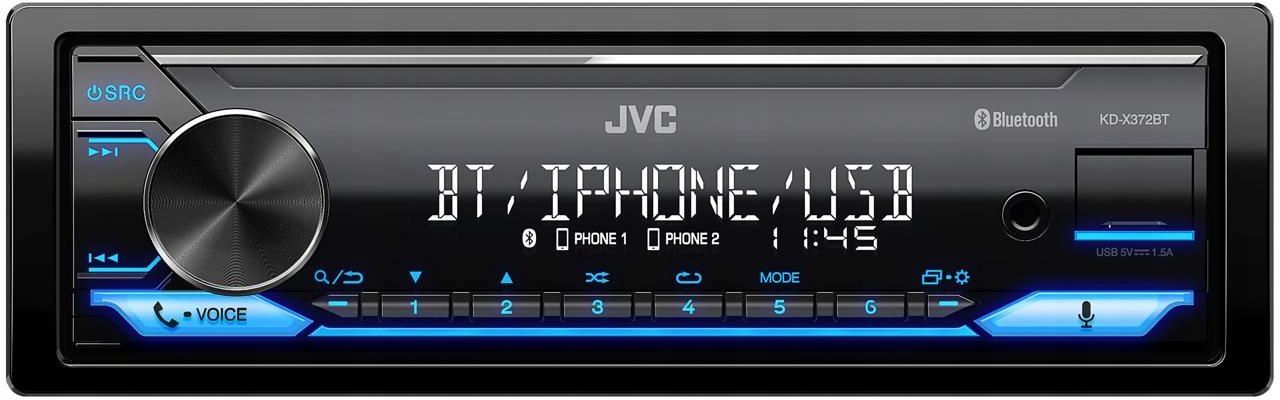 Jvc kd x372bt процессорная или нет