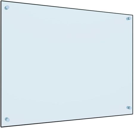 Panel ochronny do kuchni, biały, 80x60 cm, szkło h