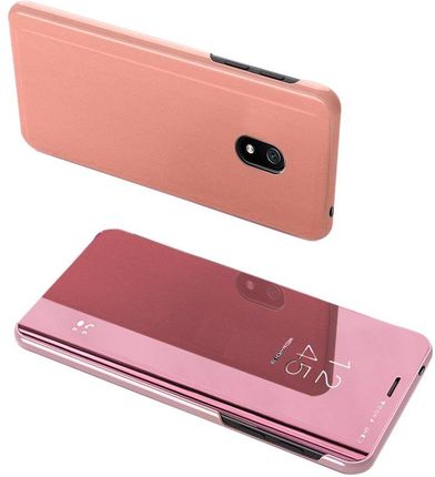 Clear View Case Futerał Etui Z Klapką Xiaomi Redmi 8A Różowy - Różowy