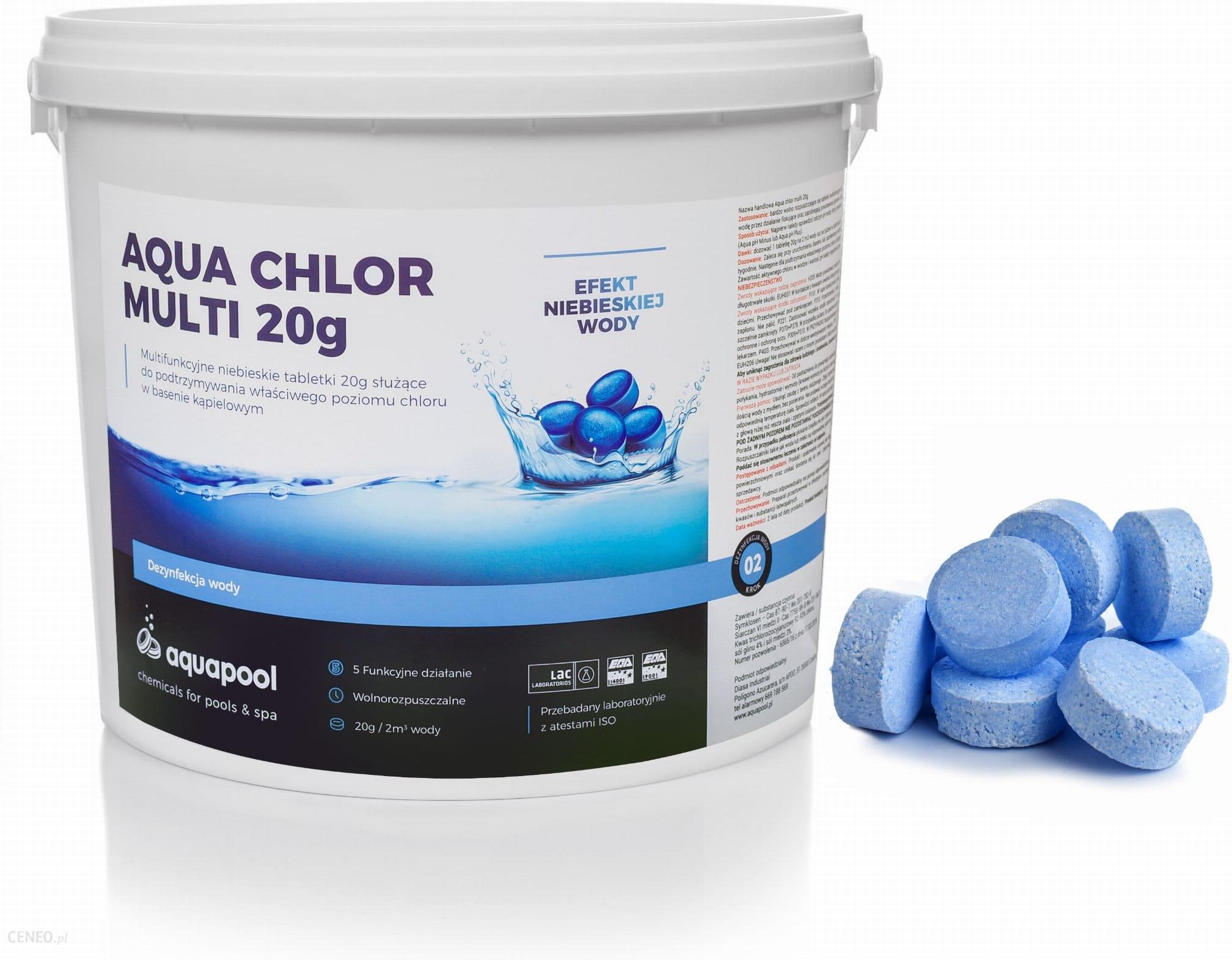 Aquapool Chlor Do Basenu Tabletki Blue 20g 5kg Ceny I Opinie Ceneo Pl