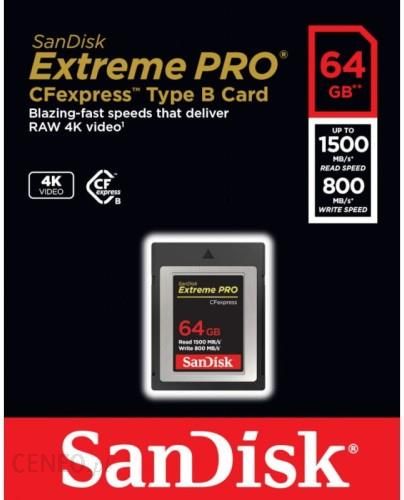 SanDisk Extreme Pro 64GB CompactFlash Card (SDCFXPS-064G-X46)