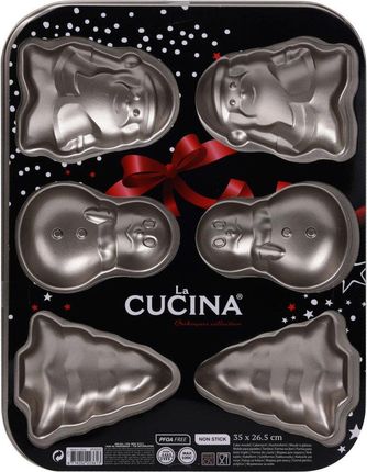 La Cucina Foremki Świąteczne Do Pieczenia Ciastek Nonstick Metalowa Blacha 35 X 26 Cm (B07Jj3Mlgs)